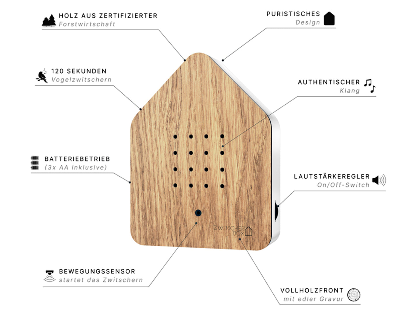 Zwitscherbox Oak
